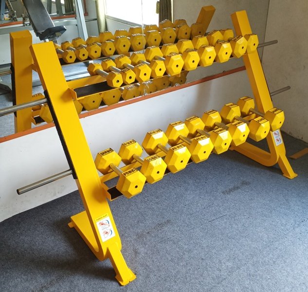 alat fitness dumbbell hexagonal dani gym sumedang